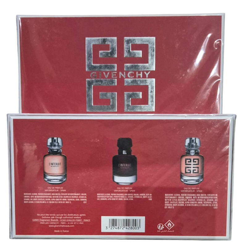 Givenchy L'INDERDIT Gift Set (Red Box) (3x30ml)