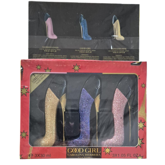 Carolina Herrera Good Girl Glitter Heel Set (Black Box) (3x30ml)