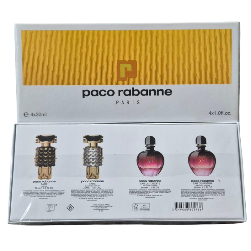 Paco Rabanne Fame/XS Set (4x30ml)