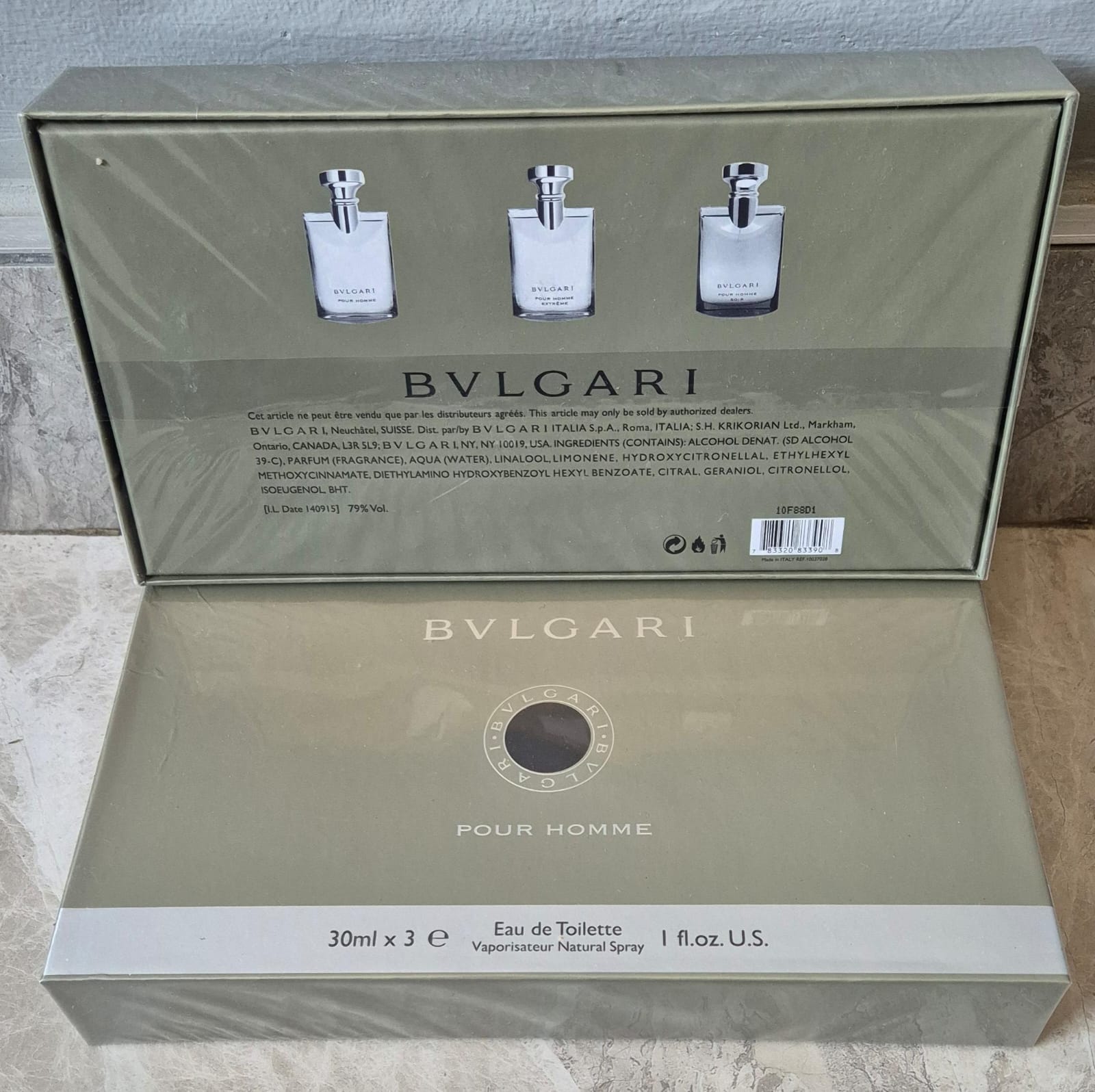 Bvlgari Pour Homme Set (3 x 30ml) - Perfume Hut
