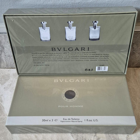 Bvlgari Pour Homme Set (3 x 30ml) - Perfume Hut