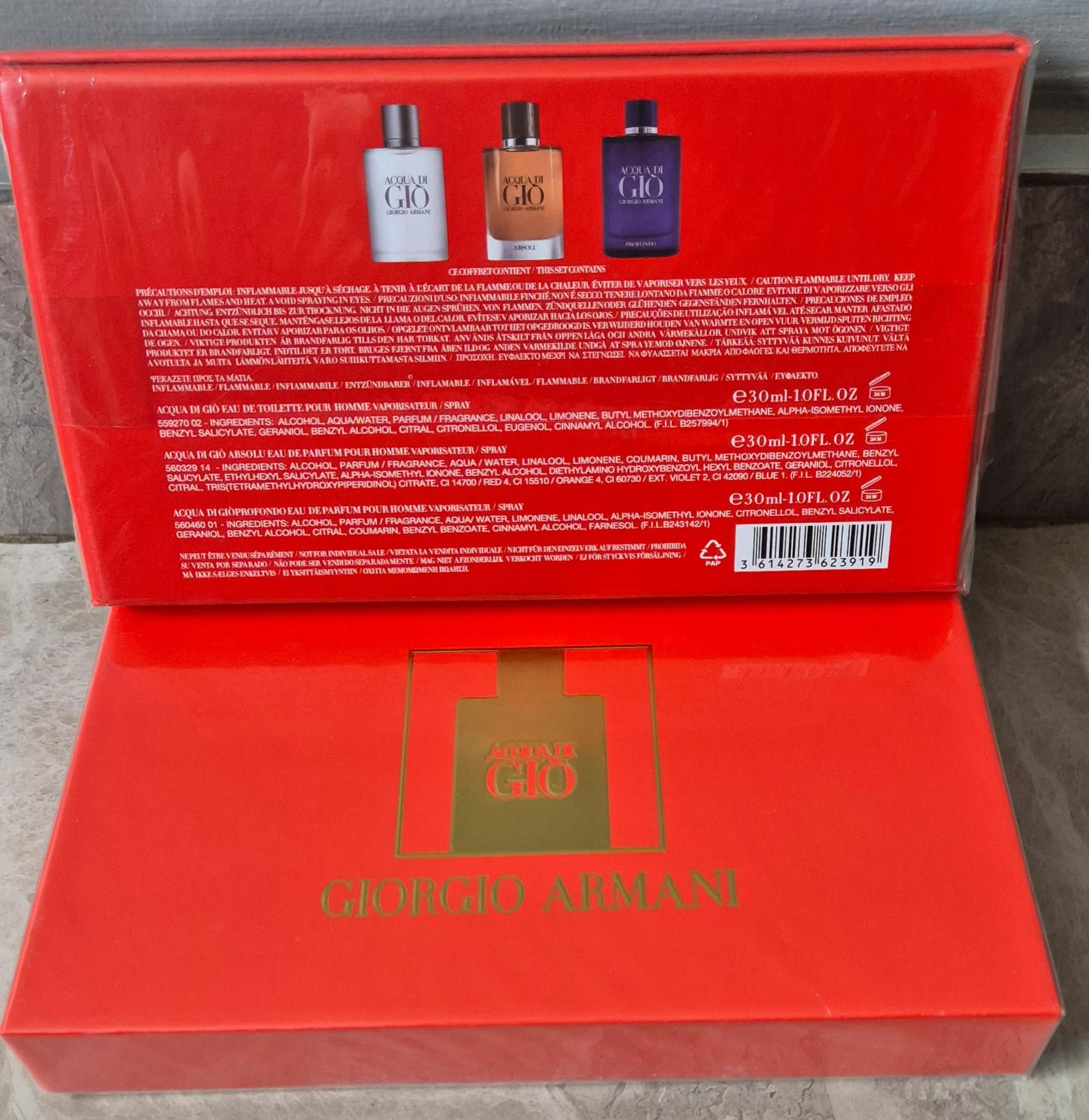 Giorgio Armani Acqua Di Gio Set (3 x 30ml) - Perfume Hut