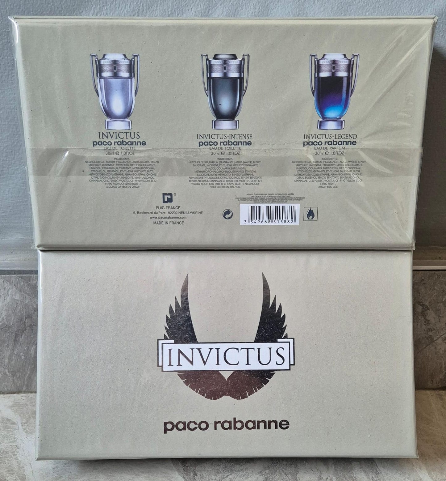 Paco Rabanne Invictus Set (3 x 30ml) - Perfume Hut