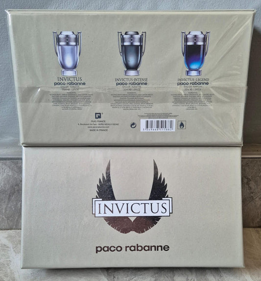 Paco Rabanne Invictus Set (3 x 30ml) - Perfume Hut
